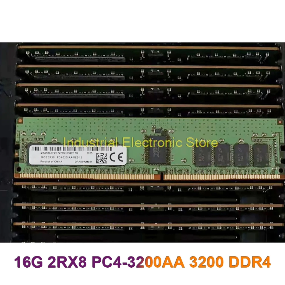 1 шт. для MT RAM 16 ГБ 16G 2RX8 PC4-3200AA 3200 DDR4 ECC REG RDIMM памяти