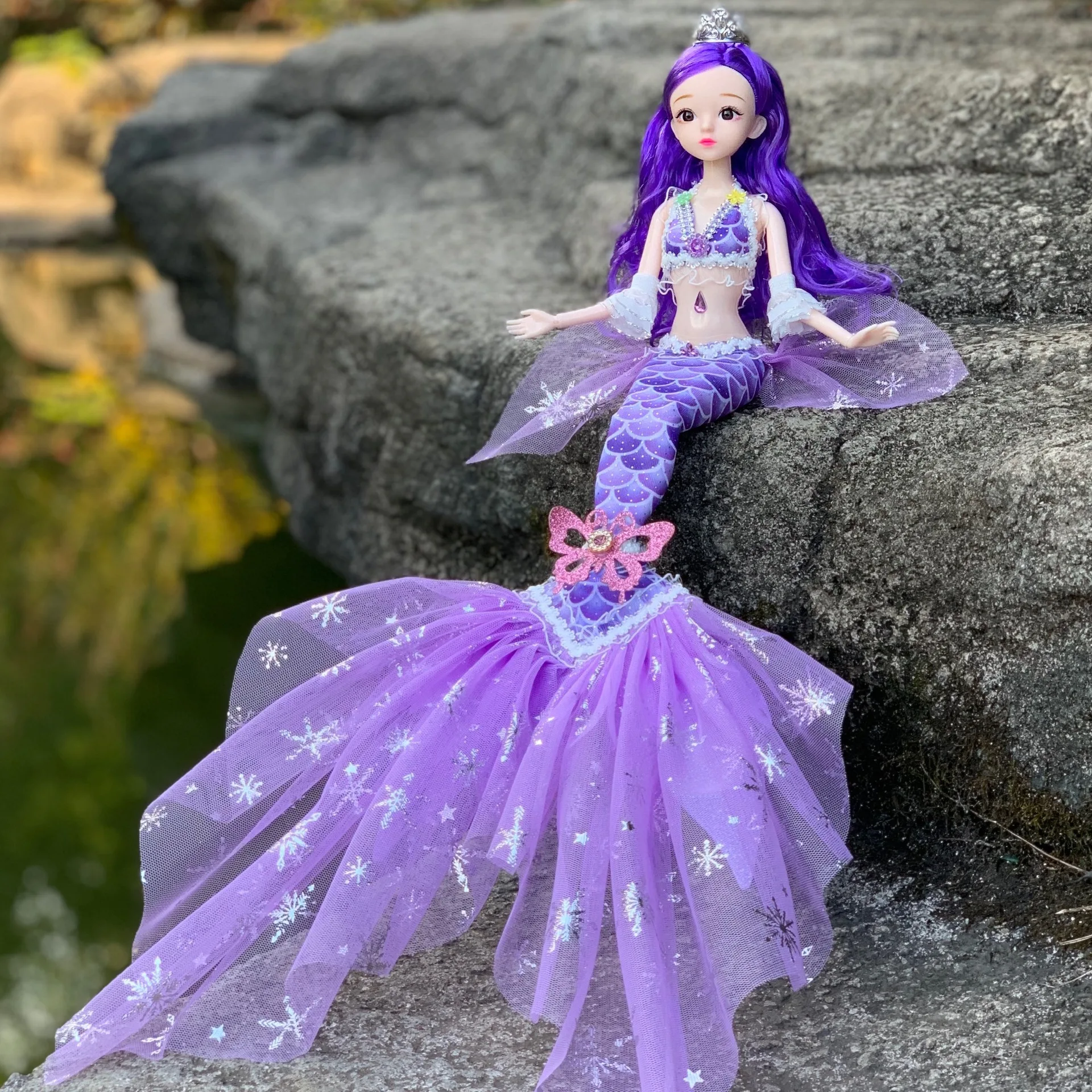 Новая мода 30 см Bjd кукла 13 шарнир подвижная 1/6 Свадьба Русалка Кукла 3D глаз одежда