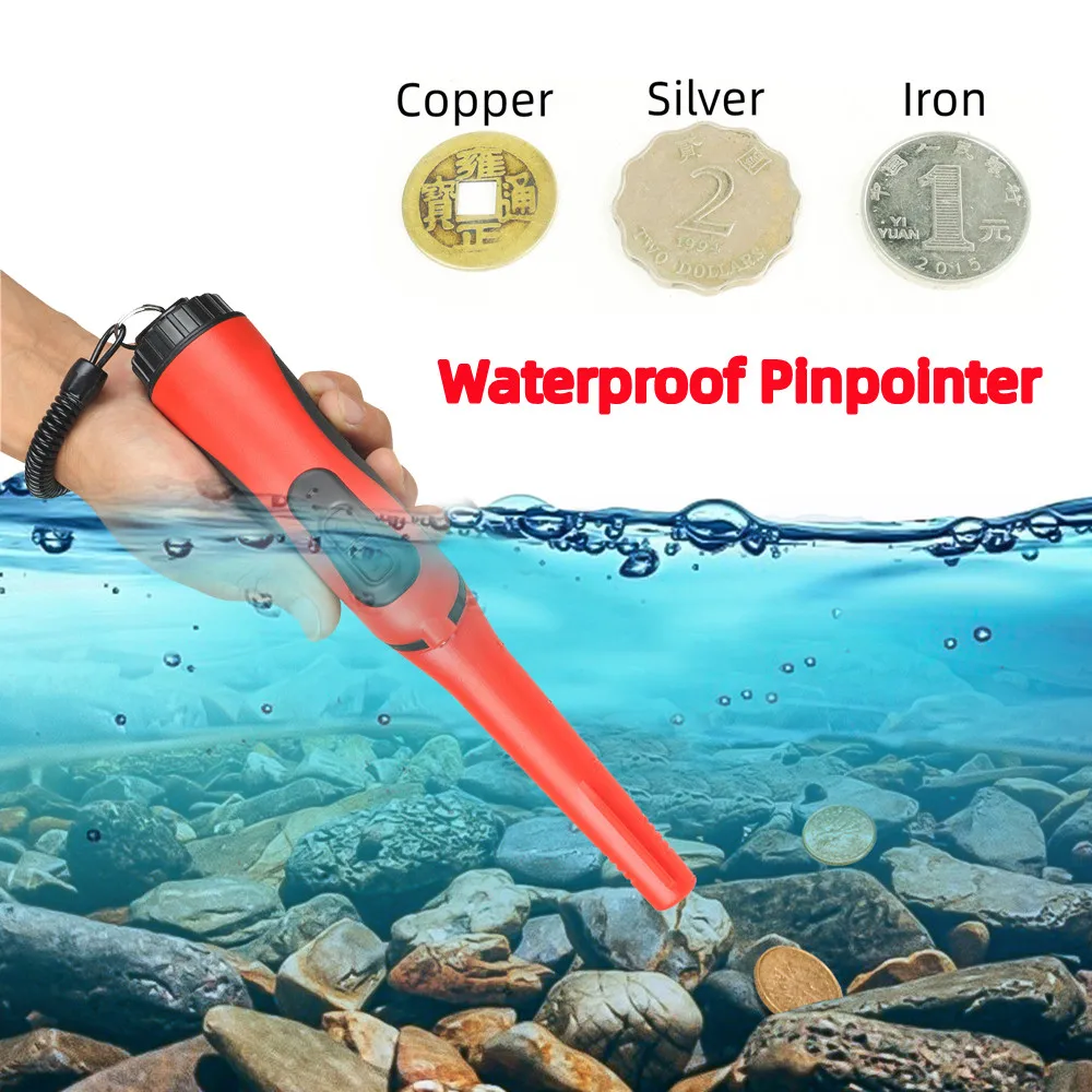 

Gold Depth Metal Detector Waterproof High Sensitive Pirate Handheld Pinpointer Underwater Detector Gold Search