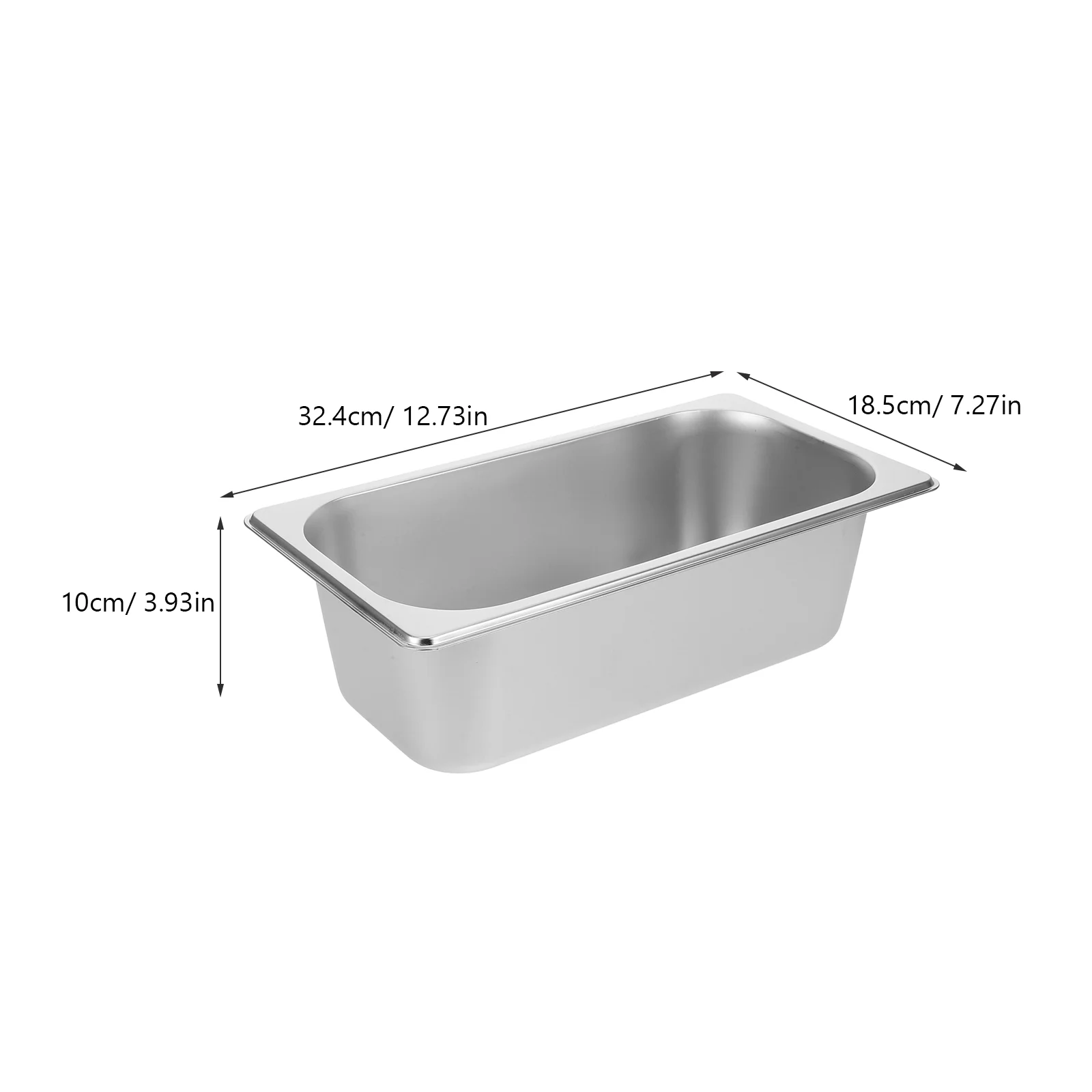 izolowana taca na umywalkę bufetową prostokątna stołówka patelnia ze stali nierdzewnej do dużego uchwytu żywność podgrzewacz żywności