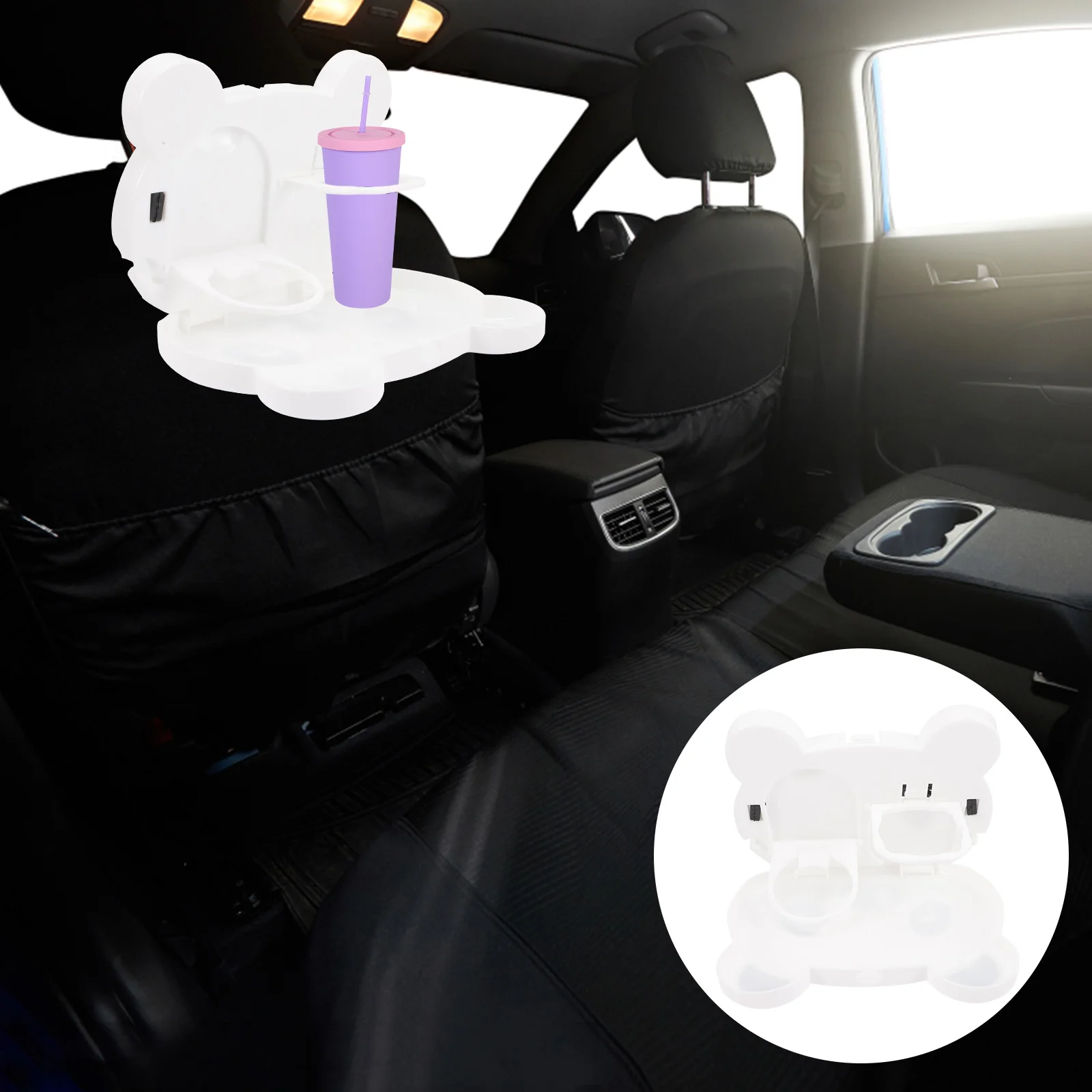 

Mobile Car Tray Backseat Organizer Cup Holder Car Food Drink Tray Car Eating Table