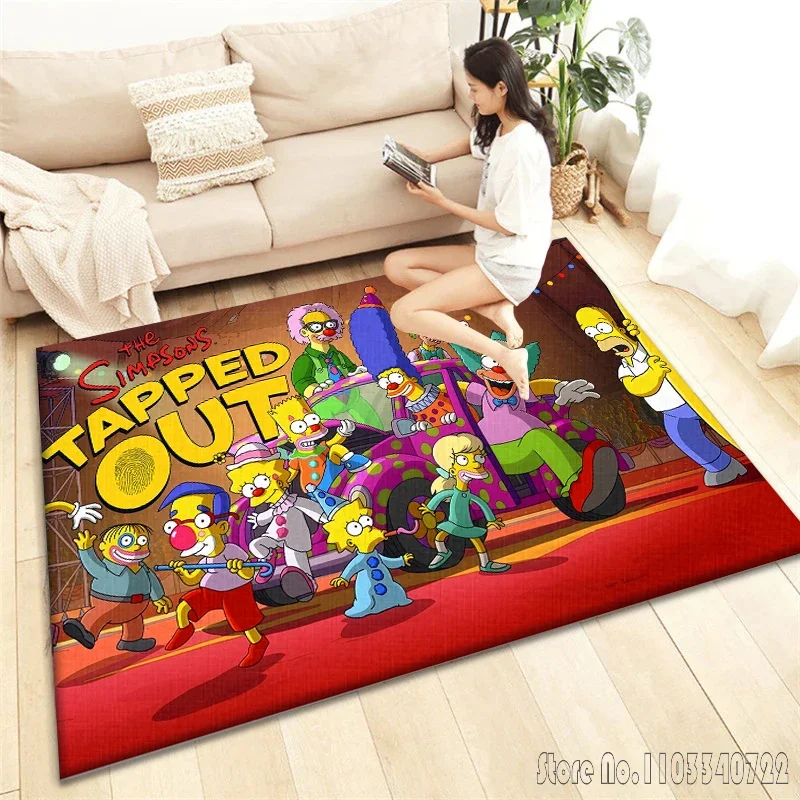 Семейный аниме-кивер S-Simpsons ковры 120x160 см декор для гостиной детская спальня диван