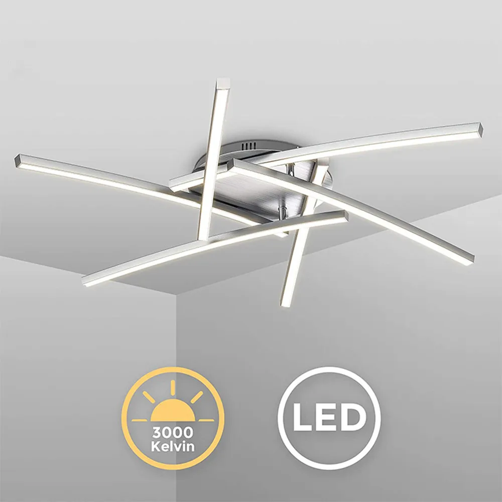 Светодиодный потолочный светильник AC85-265V современный изогнутый дизайн