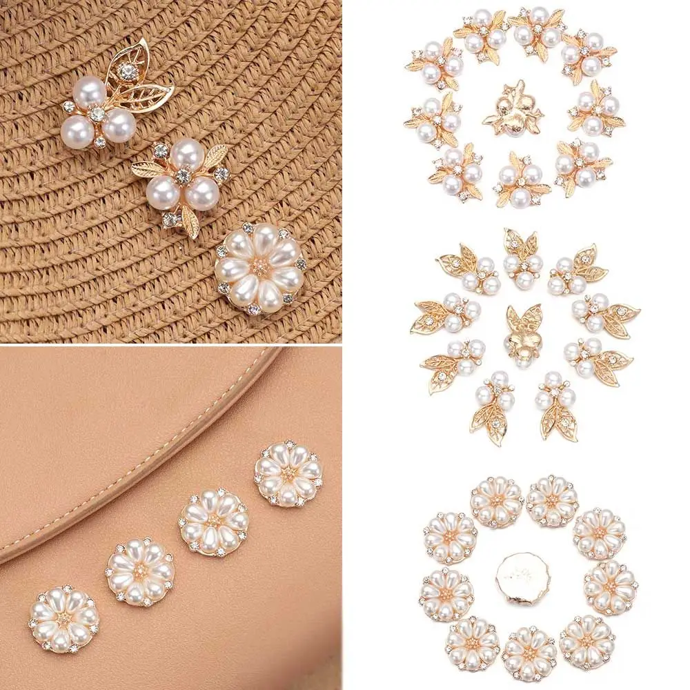 

10 шт., украшения для волос в форме цветка