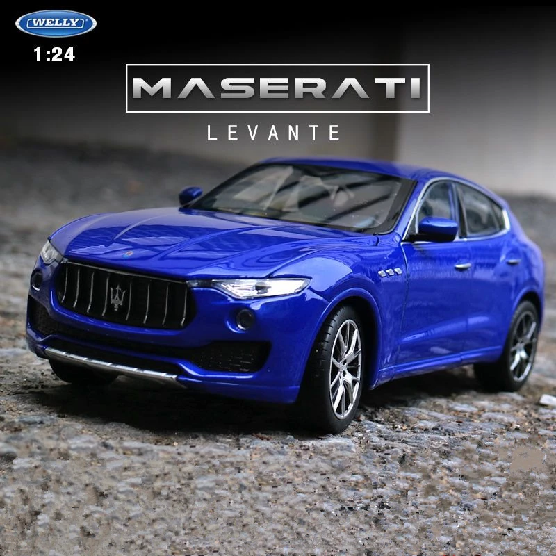 

WELLY 1:24 Maserati Levante SUV Alloy Car Model Diecasts Metal Toy Vehicles Car Model High Simulation Collection Childrens Gifts