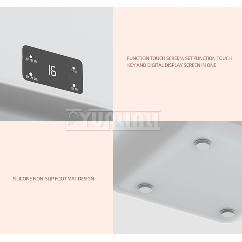 Бытовая портативная полуавтоматическая стиральная машина с сушкой синяя