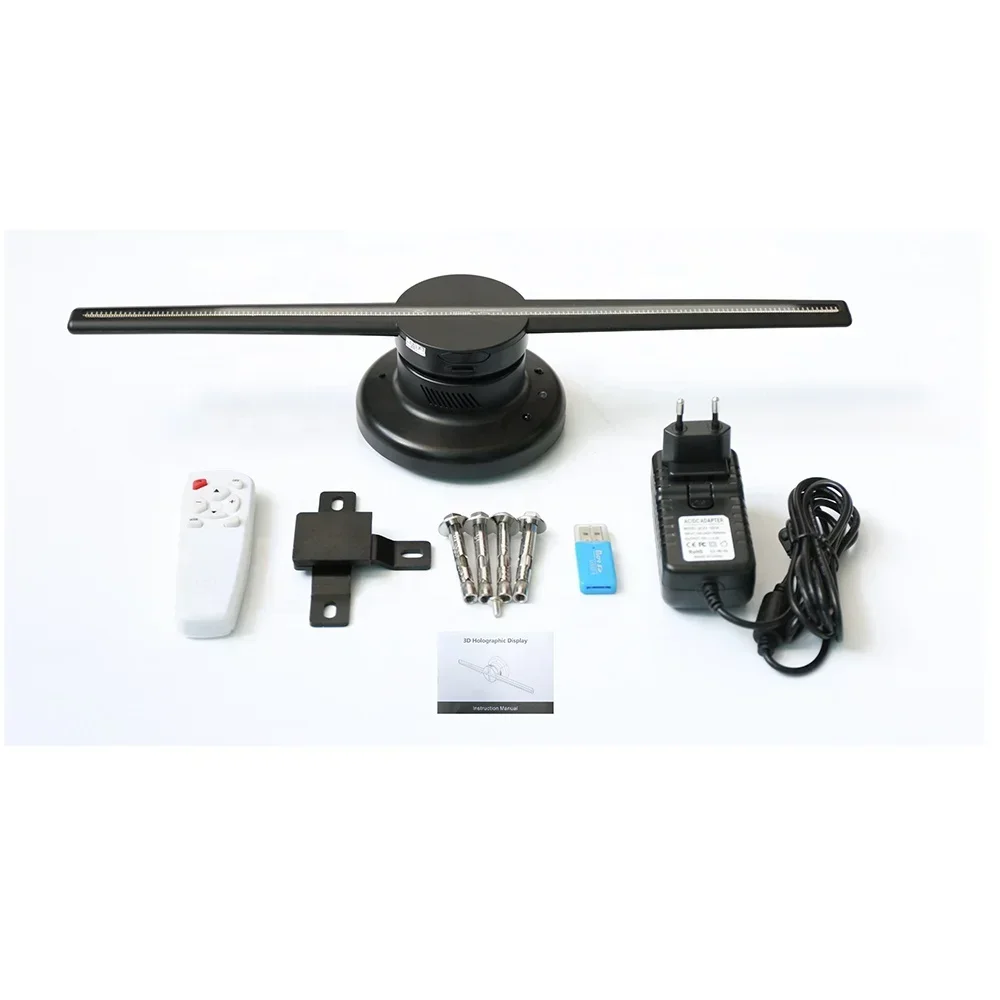 이wan piramida holograficzna 42 cm Wi-Fi holograficzny wyświetlacz LED 3D hologramowy wentylator Alr ekran projektora