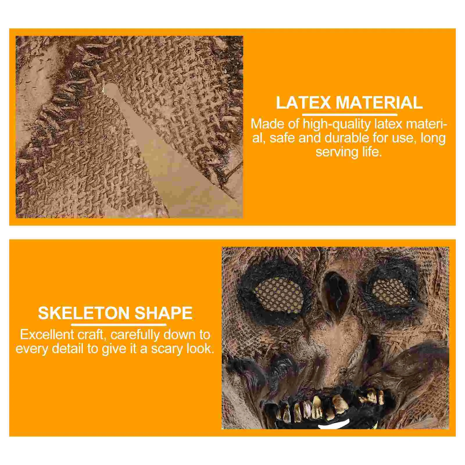 Страшная маска призрака Хэллоуин пугало костюм аксессуар реквизит для косплея