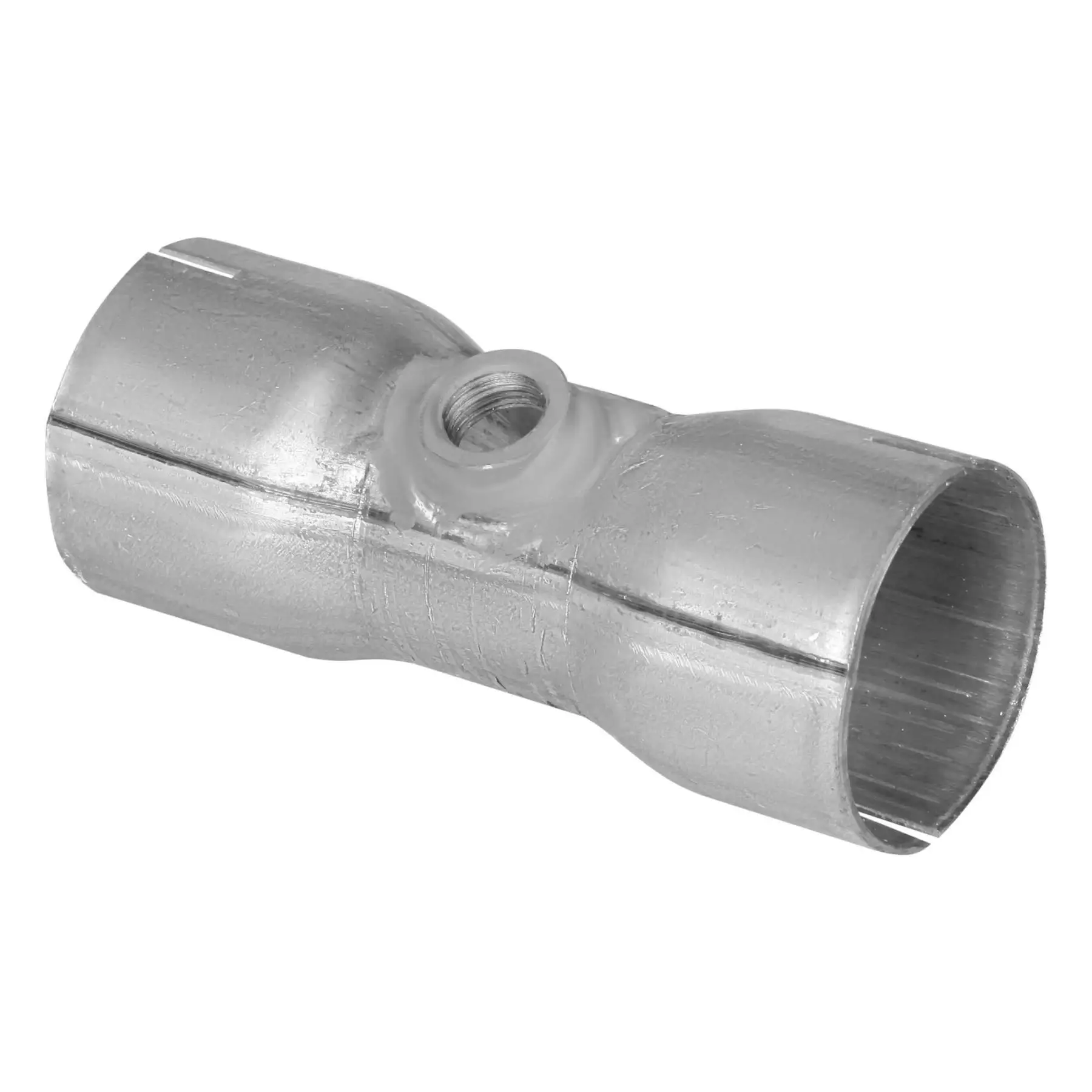 Вставка трубы глушителя под хомут с гайкой лямбда зонд алюминизированная O60 L=150мм