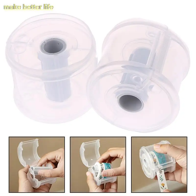 

Simple Stationery Masking Tape Cutter Office Supplies Transparent Tape Holder Diy Tape Peripheral Tool Office Tape Dispenser