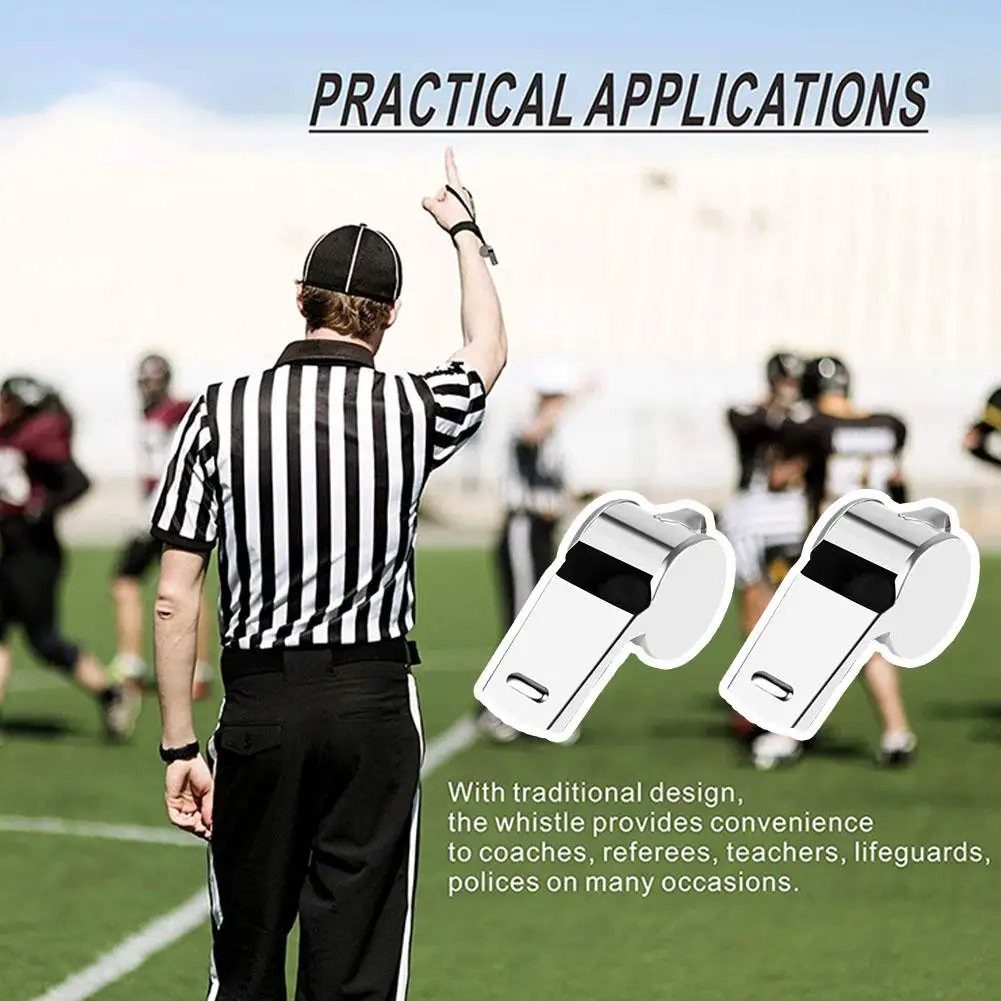 Металлический свисток для регби из нержавеющей стали спорта на открытом воздухе