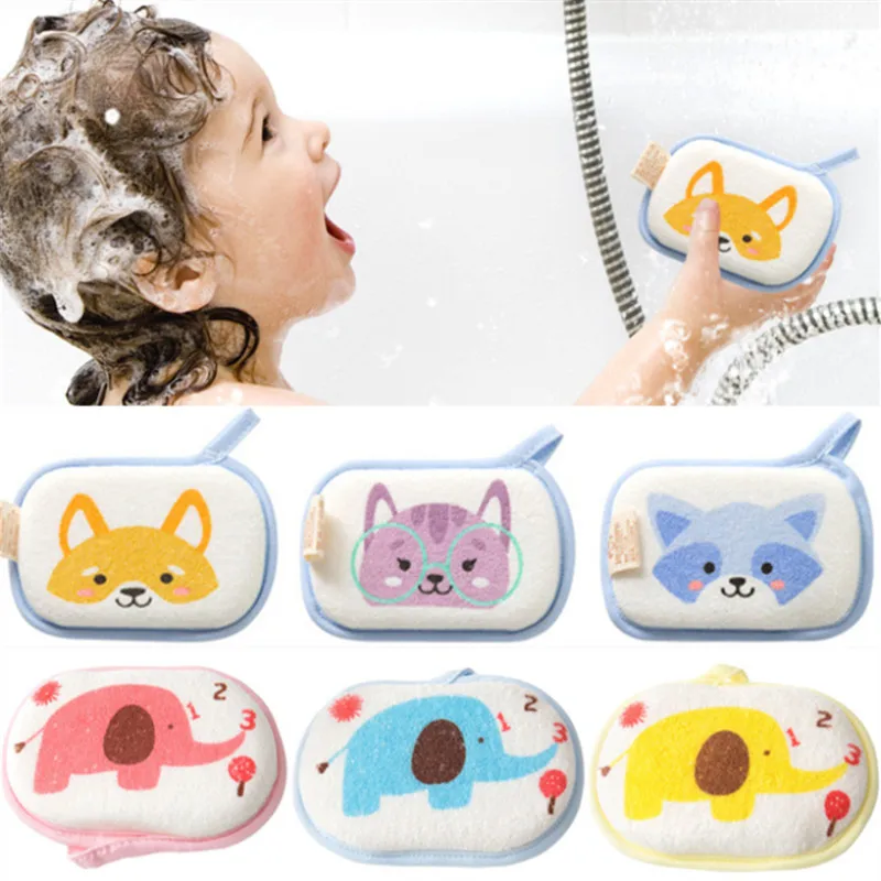 

Bath Brushes Shower Products Comfortable Soft Towel Accessories Infant Children Rub baby Rubbing Body Wash Sponge
