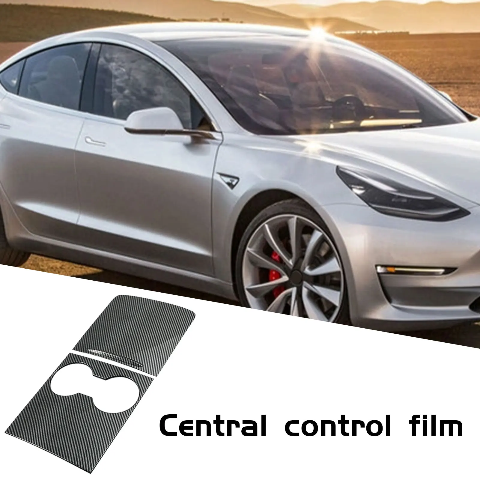 

2021 Upgrade For Model 3 Model Y Central Control Film 2021 ABS Hard Shell Center Console Organizer Tray Interior Accessories