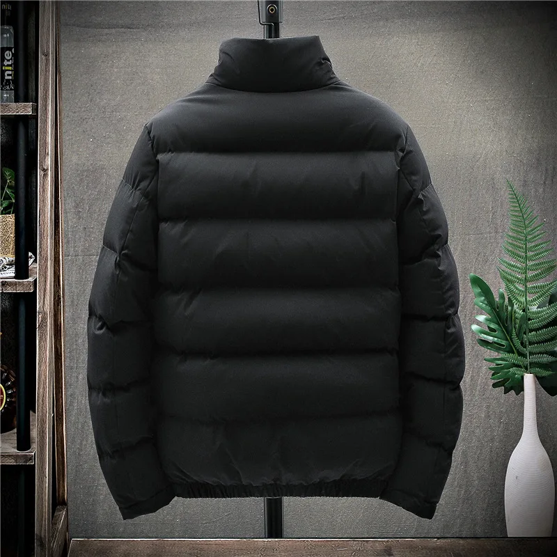 Thickened Cotton Jacket Men's Winter Warm Jacket Cotton Jacket New Trend Down Cotton Jacket Stand Collar Large Cotton Jacket