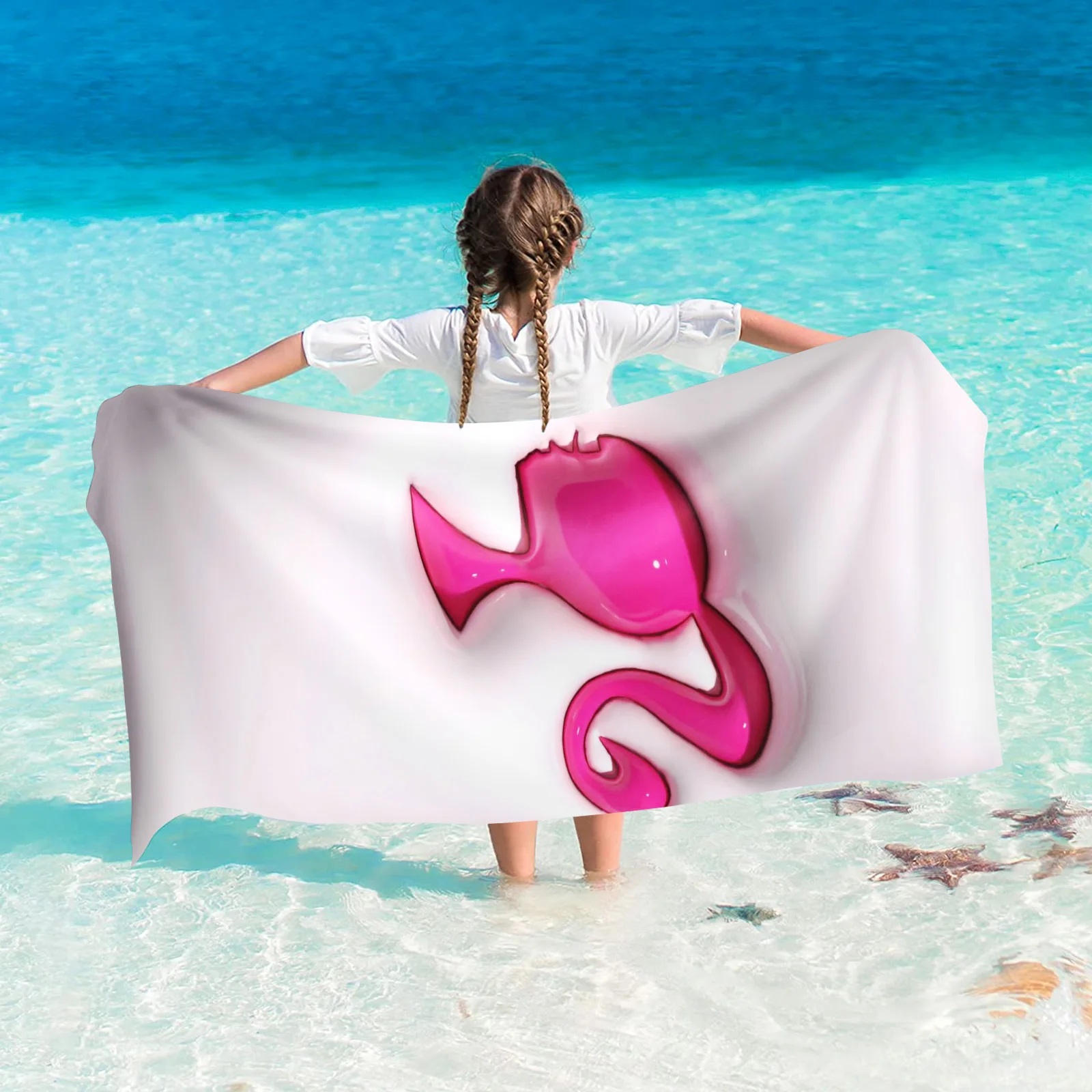 Полотенца Барби для ванной комнаты 100% хлопок пляжное полотенце сауны товары