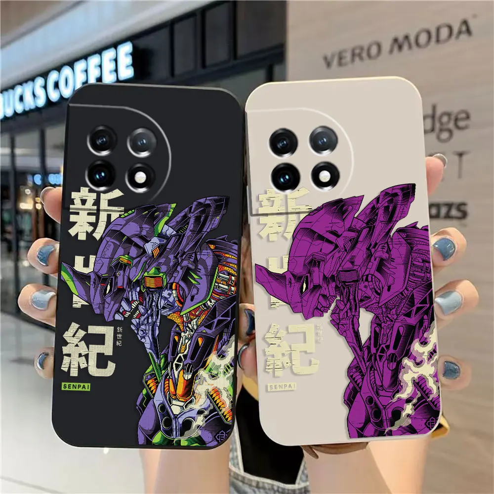 

Japanese Anime E-Evangelion 002 Case For Oneplus 11 10 9 9R 9RT 8 8T 7 7T ACE 2 2V NORD CE 2 Pro Colour Case Funda Shell Capa