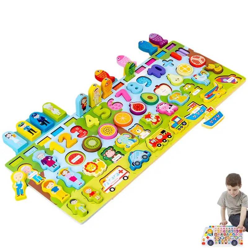 

Magnetic Wooden Fishing Game Car Wooden Fishing Game Toy For Toddlers Fish Catching Counting Games Puzzle With Numbers And