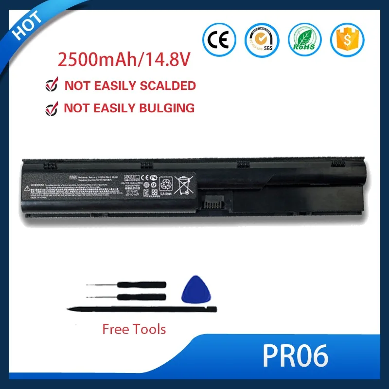 Фото Сменная батарея для ноутбука PR06, совместимая с HP 633805-001 HSTNN-XB2G QK646AA, 4200 мАч №1