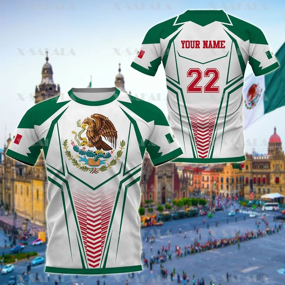

Mexico PROUD TO BE Mexican Love Country Flag 3D Printed High Quality T-shirt Summer Round Neck Men Female Casual Tee Top-2
