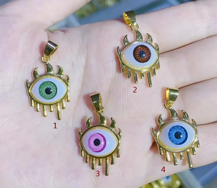 1 шт. кулон сглаза изготовление ювелирных изделий сделай сам кубический эмалевый