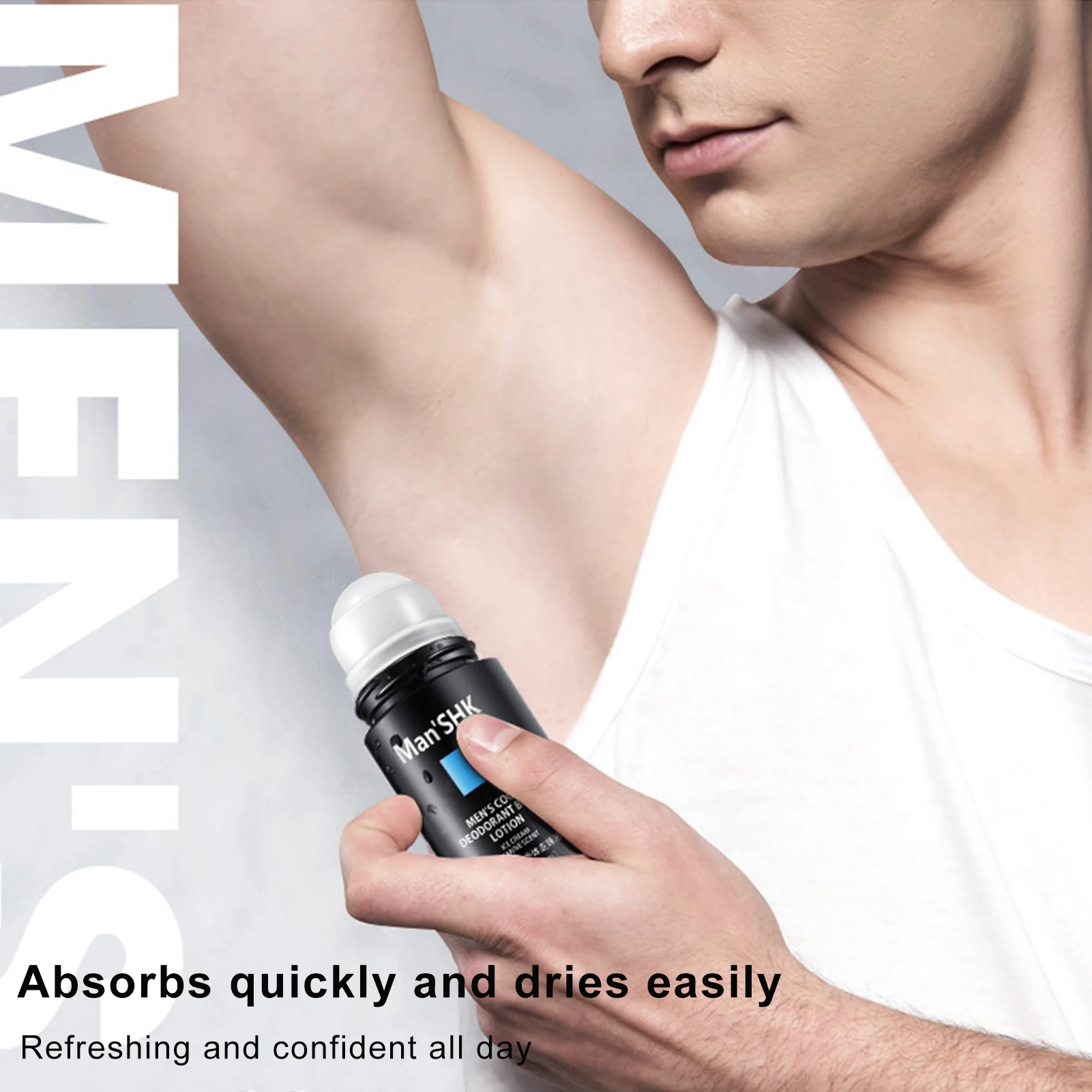 

Men Antiperspirant Ice Cream Scent Anti Sweat Deodorant Roll-on Deodorant Ice Cream Scent Protects From Excessive Sweat Odor