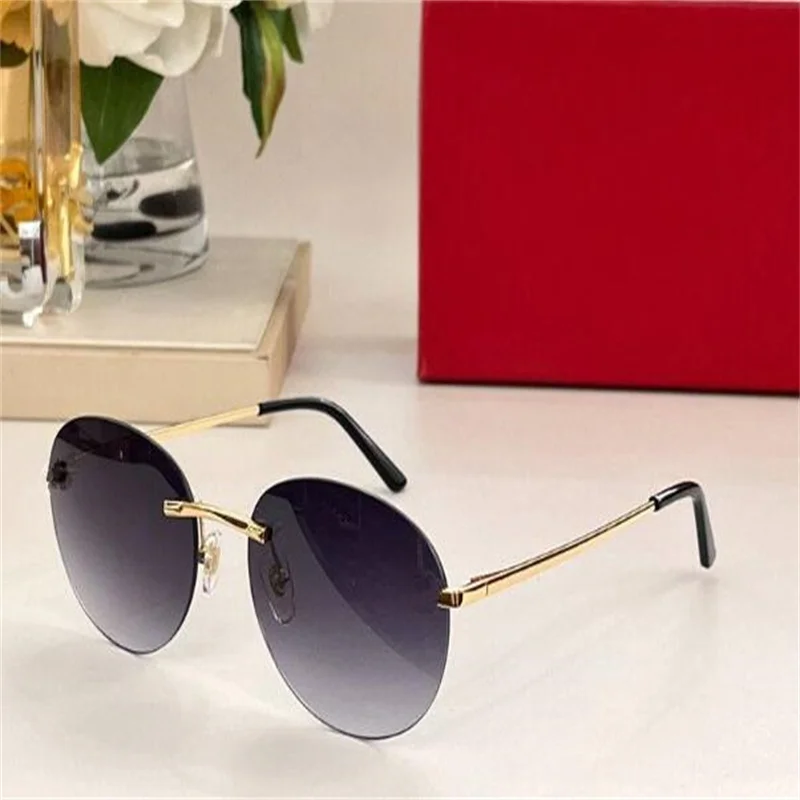 

Sunglasses For Men and Women Summer Designers 0028 Style Anti-Ultraviolet Retro Eyewear Frameless Glasses Random Box