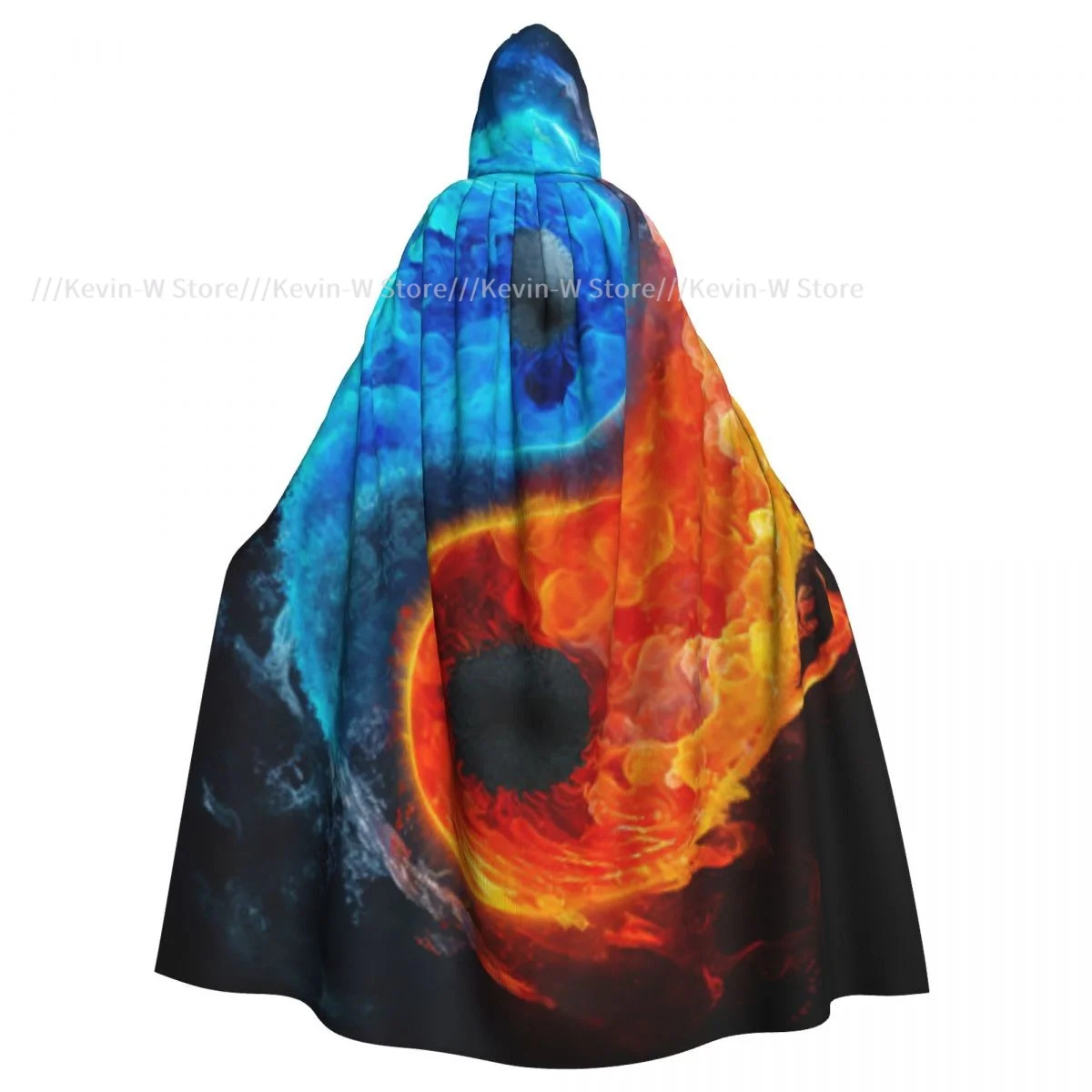 

Плащ с капюшоном Fire And Ice из полиэстера унисекс, накидка ведьмы, аксессуар для костюма