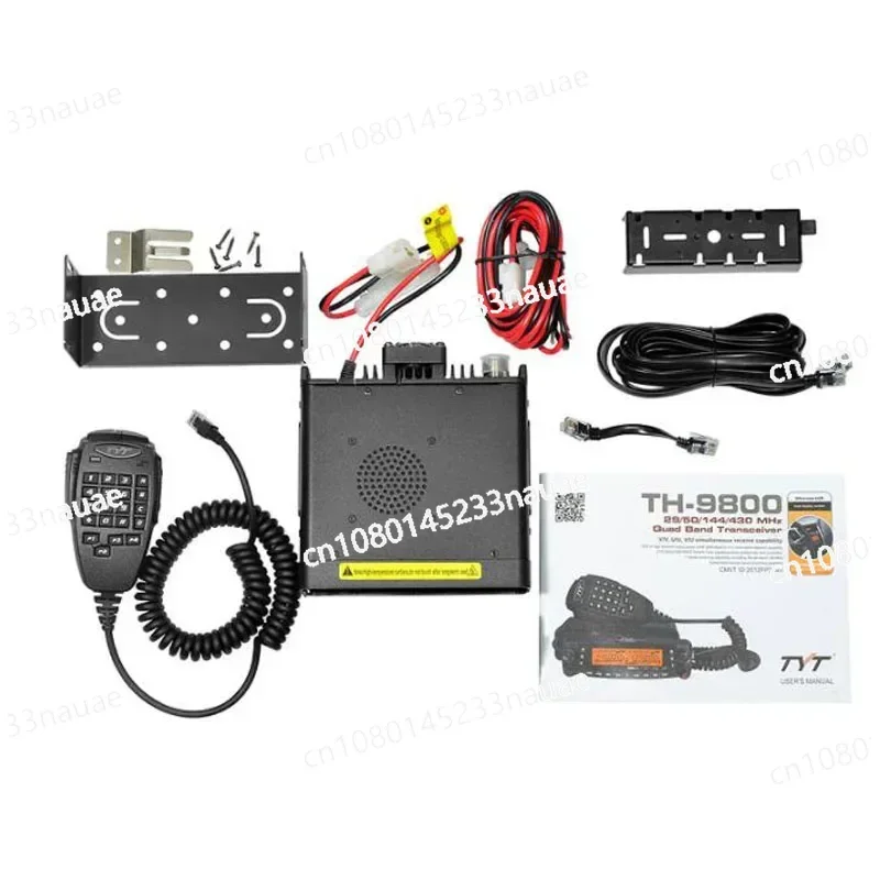 TH9800 TYT TH-9800 Plus Walkie Talkie 50W Car Mobile Radio Station Quad Band 29/50/144/430MHz Dual Display Long Range Scrambler