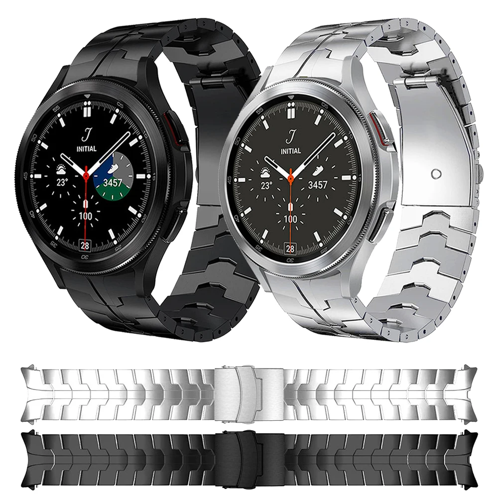 

No Gaps Stainless Steel Strap For Samsung Galaxy Watch 4 Classic 46mm 42mm Band Watch 4 44mm 40mm Belt Bracelet Metal Watchbands