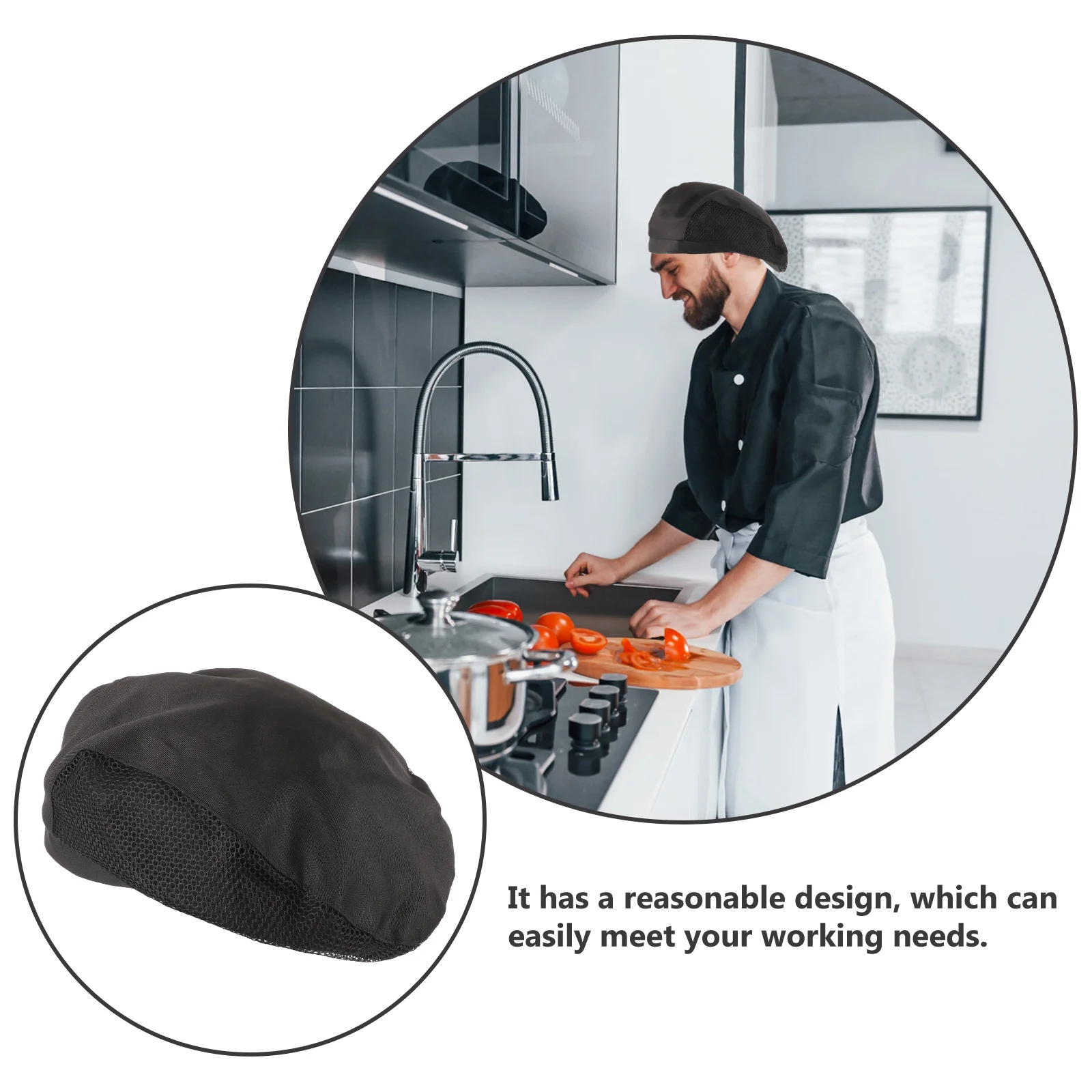 Шапка для детей берет официанта мужской рабочий череп женский повар шеф-повар