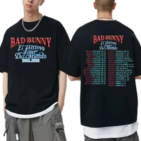 bad bunny el ultimo tour del mundo 2021 2022 tshirt mens hip hop streetwear men women fashion brand design t shirts short sleeve