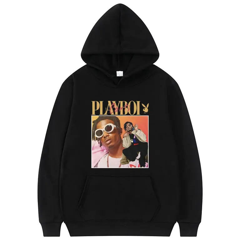 

Шикарные мужские толстовки Playboi Carti в стиле хип-хоп, 2pac куртка в стиле рэп, пуловер с капюшоном, стандартная мужская мода, уличная одежда
