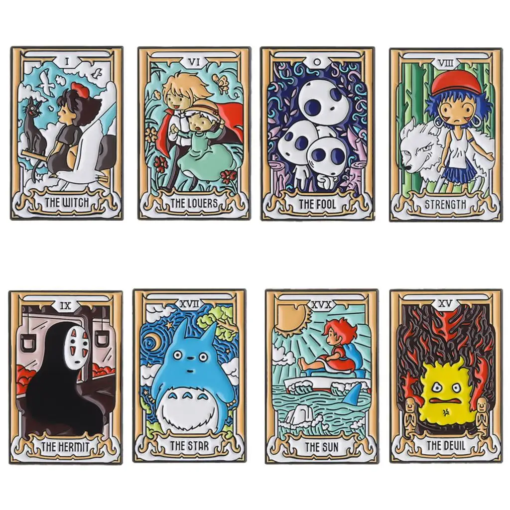 

Japanese Animation Movie Enamel Brooch Healing Pins Collection Clothes Backpack Lapel Badges Fashion Jewelry Accessories Gifts