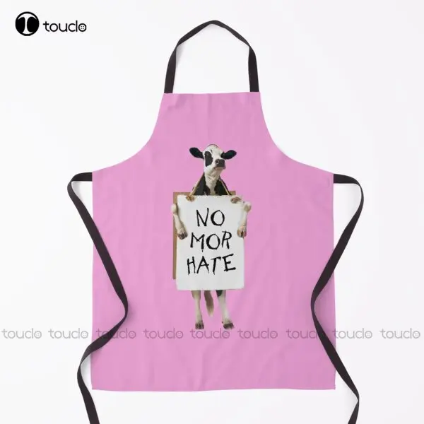 

No Mor Hate Vegan Cow Chick Fil A Pride Lgbt Apron Apron For Kids For Women Men Unisex Adult Household Cleaning Apron New