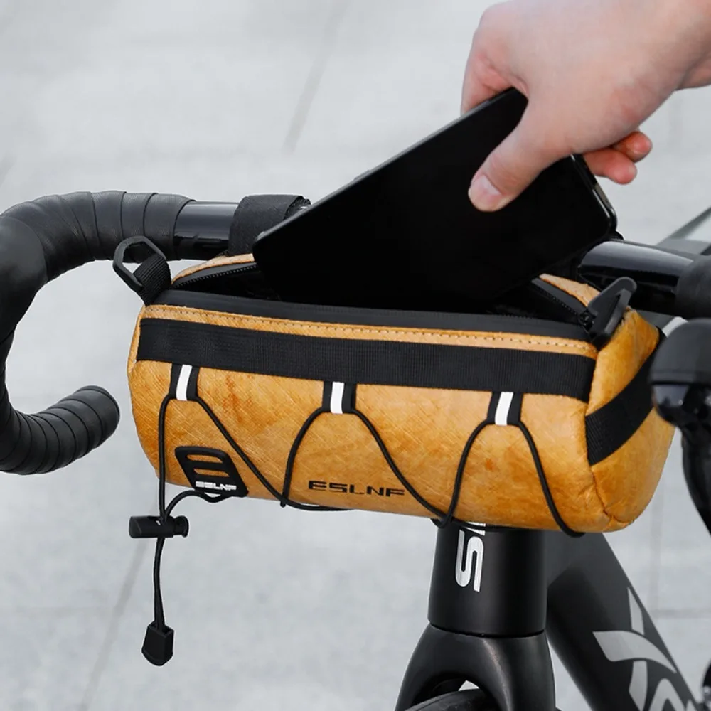 

Waterproof Bike Front Tube Bag Fix Large Capacity Bicycle Front Trunk Pannier Pack Wear Resistant Portable Bike Handlebar Bag