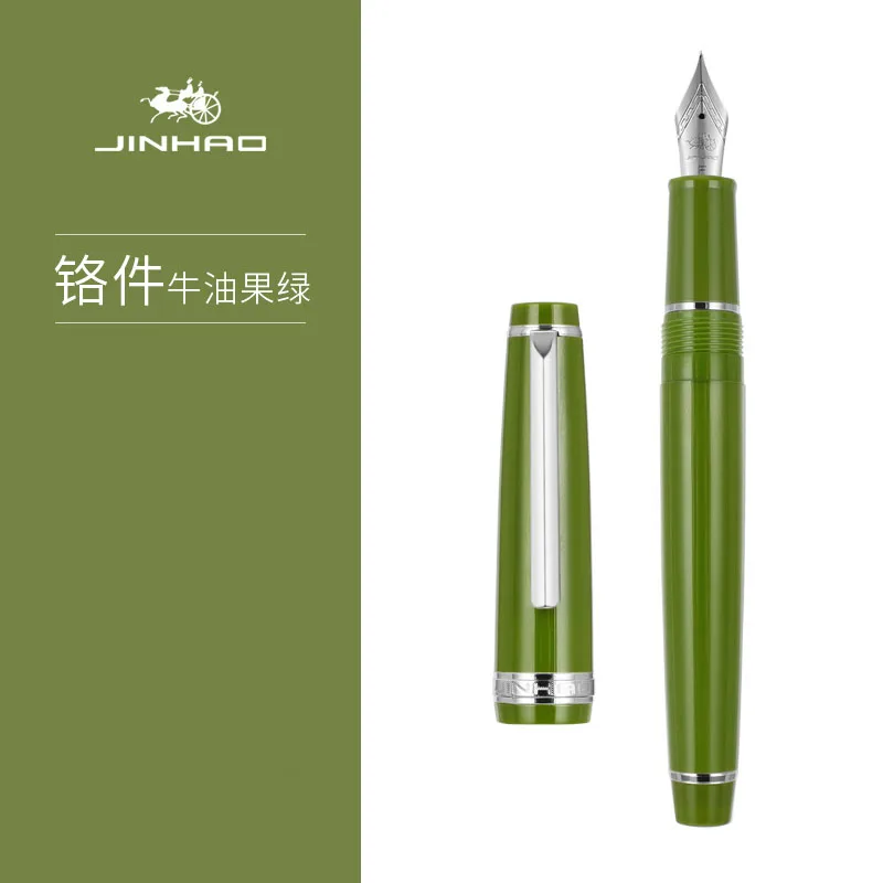 

Jinhao 82 Candy Color Fountain Pen Gold Trim Acrylic Barrel Fine Nib for Writing Calligraphy Signature School A7282