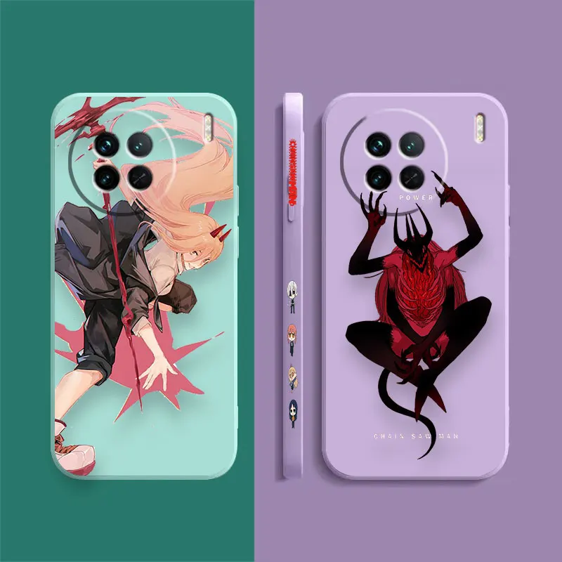 Chainsaw Man Anime Power Phone Case For VIVO X21I X21S X23 X27 X30 X50 X60 X70 X80 X90 5G PRO PLUS Colour Case Funda Shell Capa