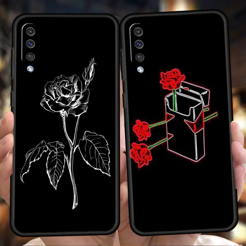 

Flower Phone Case for Samsung Galaxy A12 A22 A10 A20 A30 A40 A42 A50 A52 M12 M22 M31 M32 Shockproof Soft Shell Coque Capas Bags