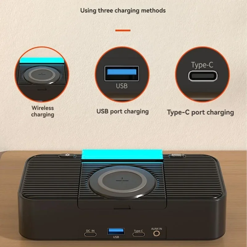 Лидер продаж многофункциональные настольные Bluetooth-динамики светодиодный