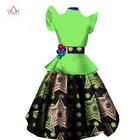 Женские платья в африканском стиле, комплект из топа с рукавами-фонариками и юбки с принтом, комплект с юбкой до колена, женская одежда большого размера 6XL, WY1371