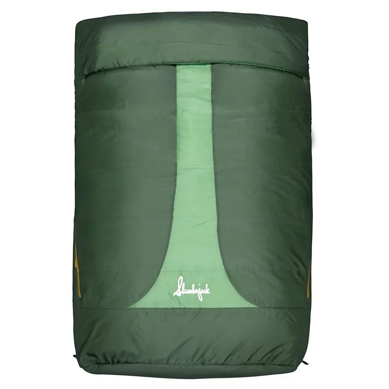 

Classical and Attractive Glades 25-Degree 2 Person Hooded Sleeping Bag, Green, 66"x88". Perfect for Camping & Outdoor Adventures