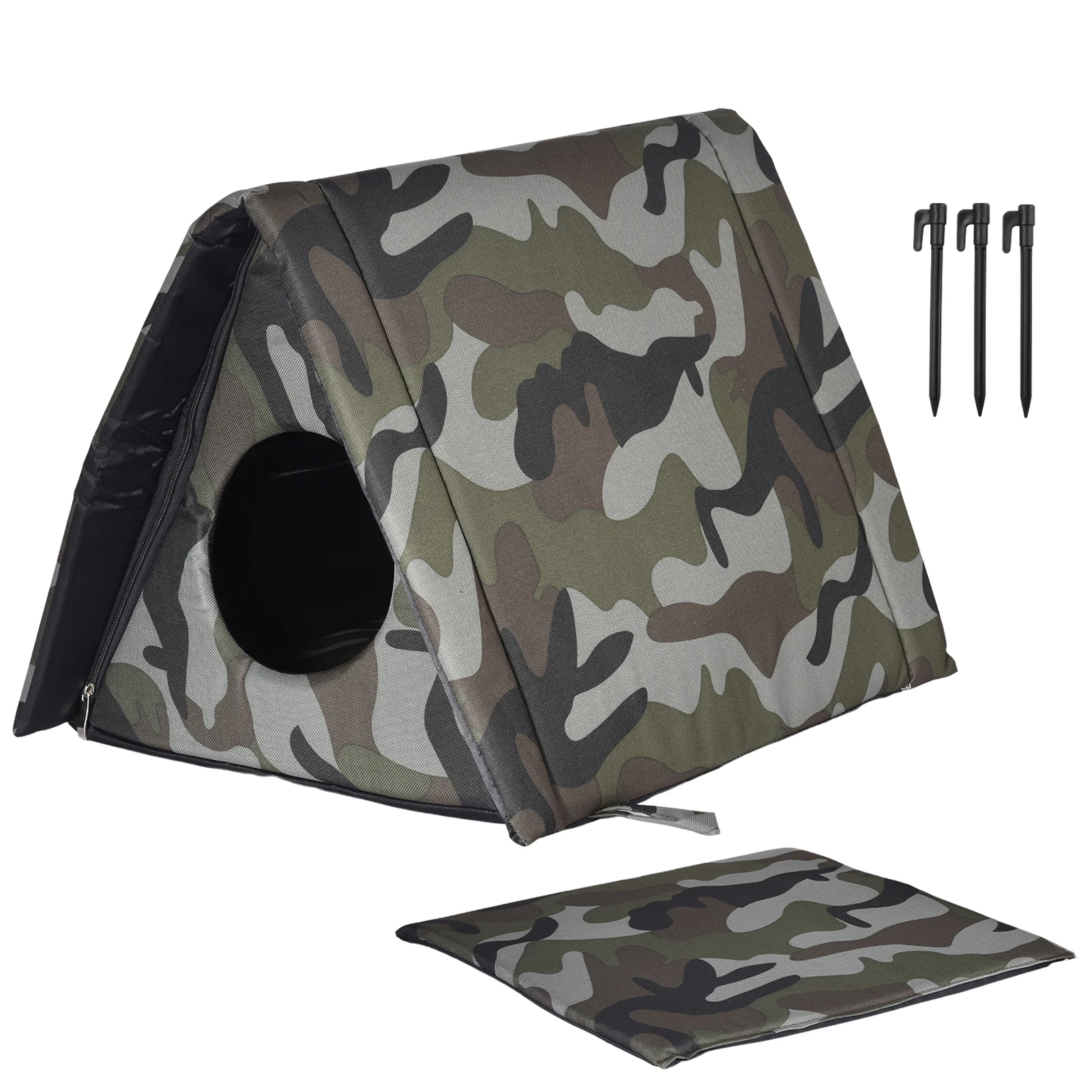 

Warm Cat House Cat Bed Cat Homes Cat Shelter With Removable Soft Mat Portable Foldable Disassembled Pet Tent Dogs Shelter Pet