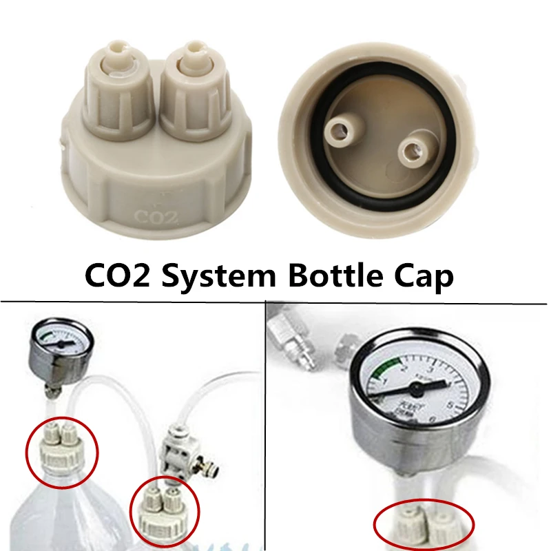 

Aquarium CO2 System Pro Tube Valves Guage Bottle Cap Fish Tank Live Plant DIY Air Diffuser Generator Tool Part