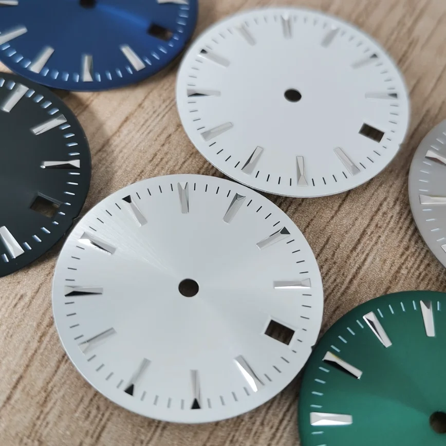 Watch Accessories 28.5MM Dial No Logo Sunburst Studs Simple Dial for NH35/364R/7S Movement Watch Dial