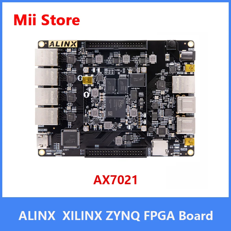 ALINX AX7021: XILINX Zynq-7000 SoC XC7Z020 ARM 7020 SoMs FPGA Board несколько Gigabit Ethernet | Компьютеры и офис