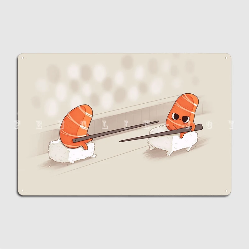 Металлический знак для суши Jousting клубный паб гараж Настенный декор на заказ