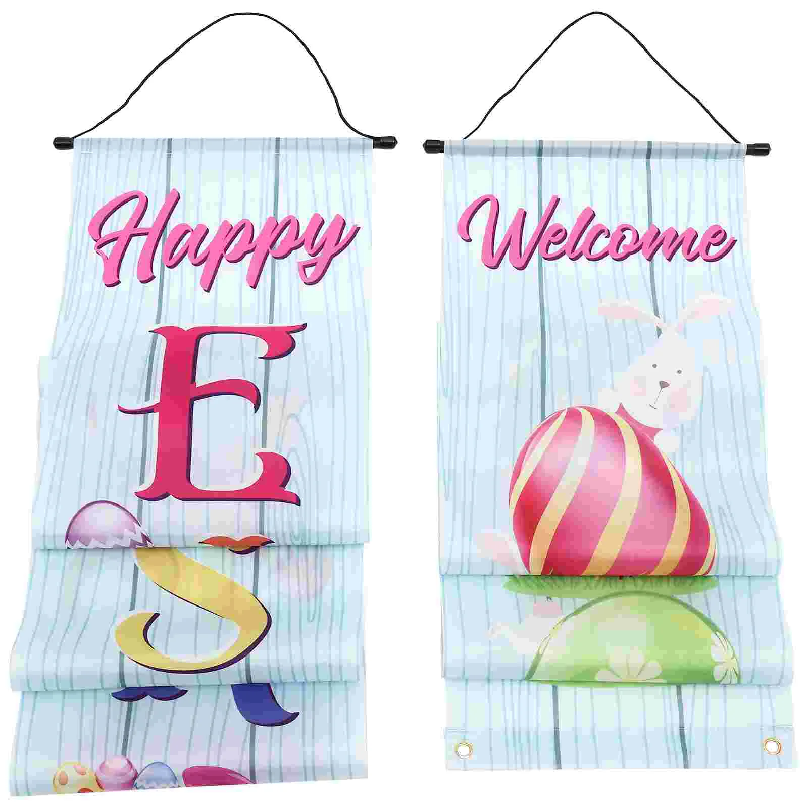 

Easter Couplets Outdoor Decor Festival Door Decorations Menlian Festival Door Sign Door Banner Polyester Party Ornament