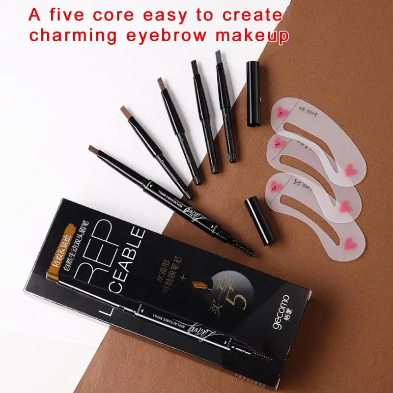 

Drop-shaped Eyebrow Pencil Waterproof And Not Smudged Genuine Anti-sweat Long-lasting Non-makeup Wholesale Buy One And Enjoy 5