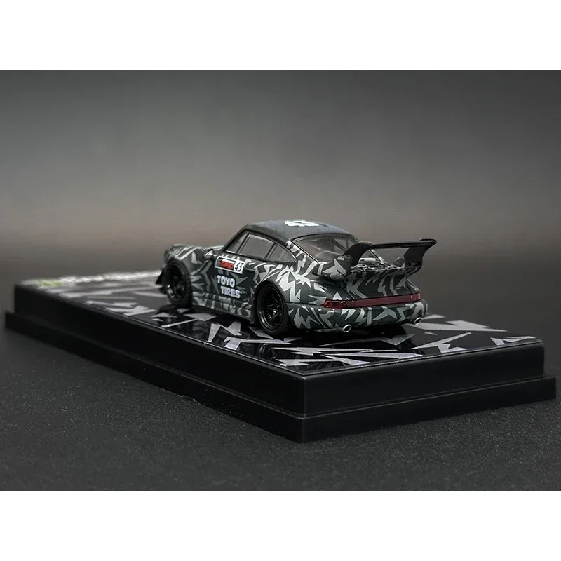 Пламя 1:64 RWB 993 964 KEN BLOCK Диорама Модель автомобиля Коллекционные миниатюрные