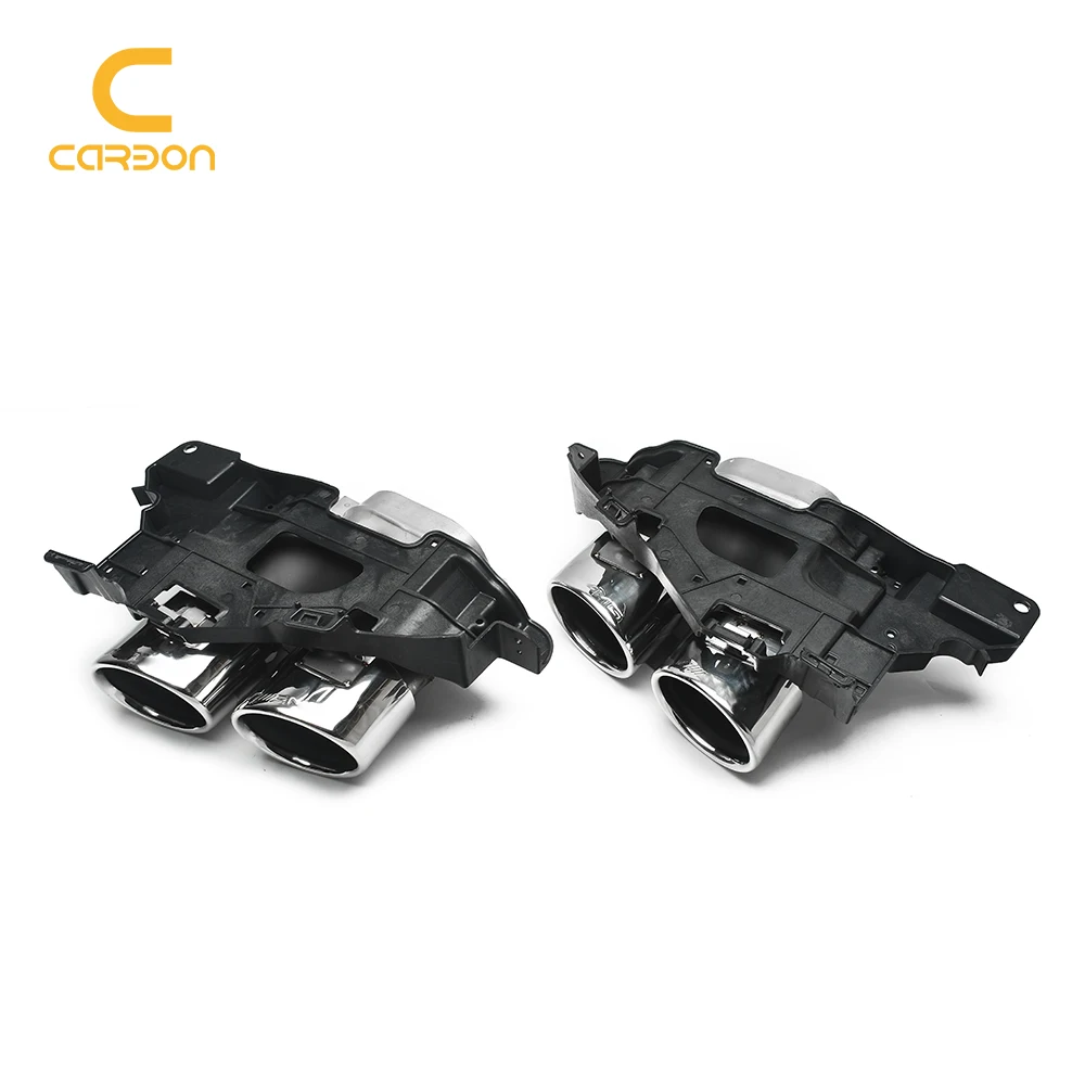 Углеродное волокно Модифицированная четырехсторонняя выхлопная труба с круглым